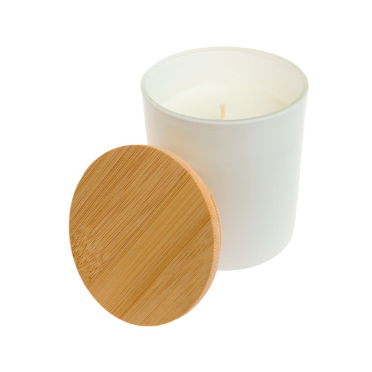Medium Glass Soy Candles White 2